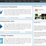 Twitter like Template For Blogger with Preview and Customize menu